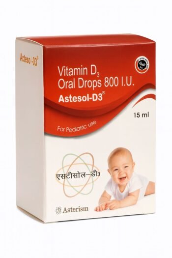 Astesol-D3 Oral Drops – Vitamin D₃ 800 IU  For Healthy Growth & Strong Bones in Children